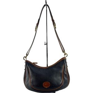 Dooney & Bourke Black and Brown Shoulder Bag